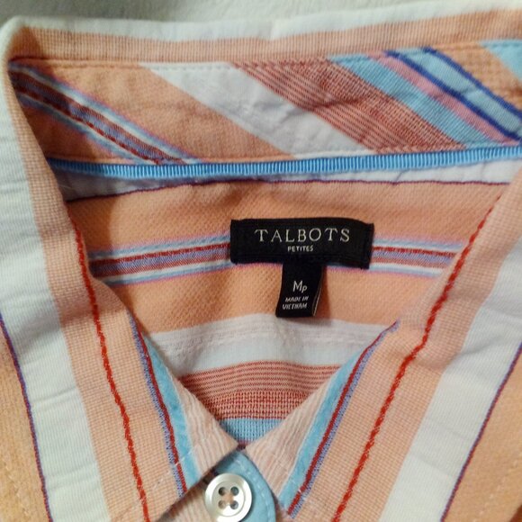 Talbots Petite Womens Long Sleeve Blouse - Picture 5 of 5